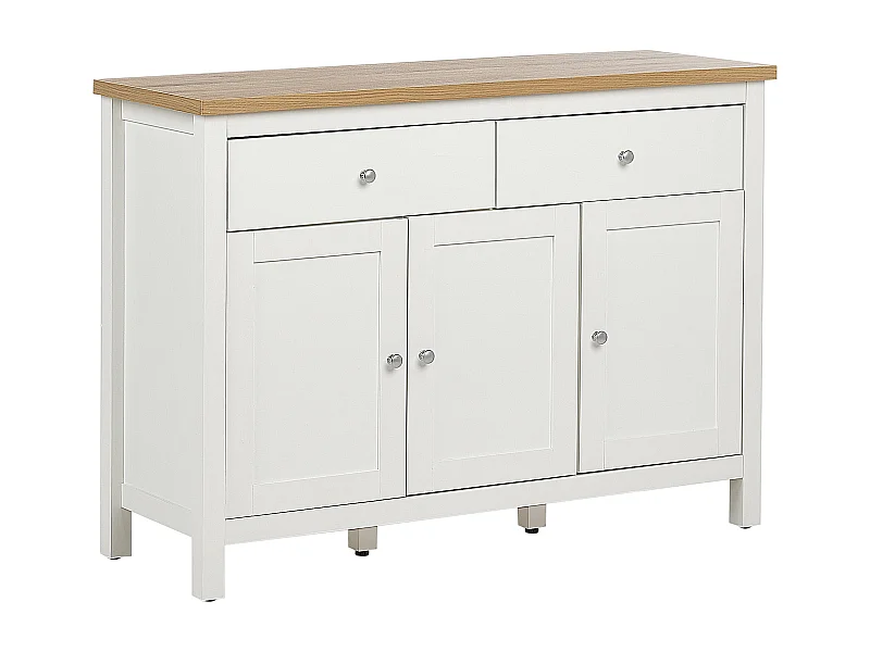 Commode 3 portes ATOCA Blanc cassé