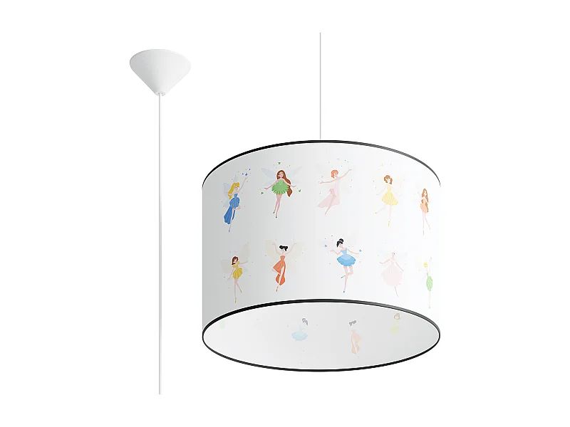 Lampes Suspendues Wróżki Moderne En Pvc - 1 Sources Lumineuses - L.40 X H.95 Cm - Multicolore