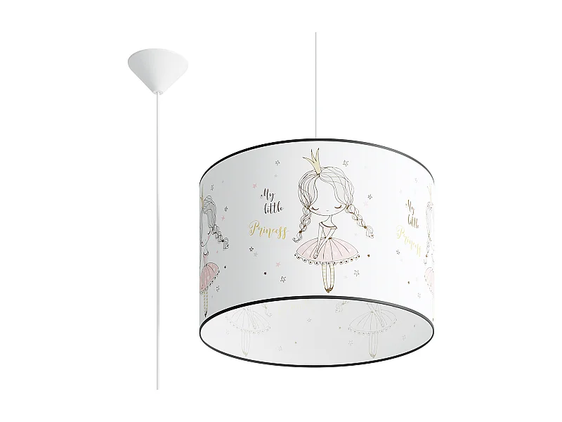 Pendelleuchten Princess Modern Aus  Pvc - 1 Lichtquellen - L.40 X H. Cm - Mehrfarben
