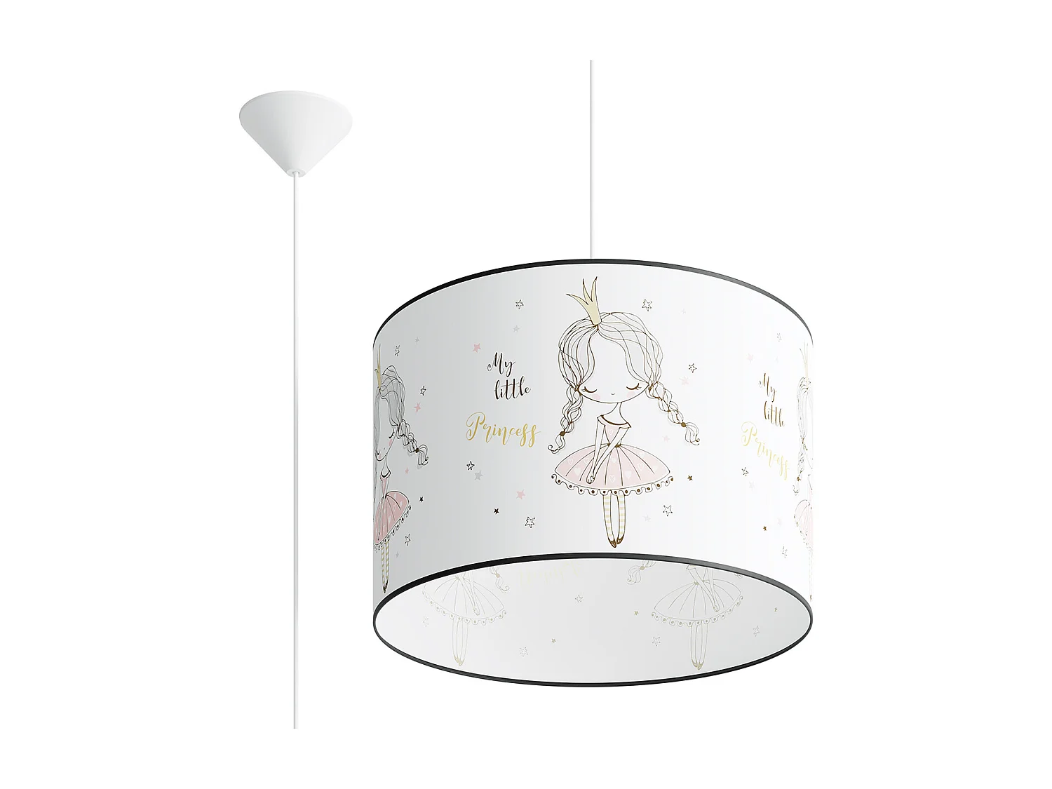 Lampa wisząca PRINCESS 40 biała