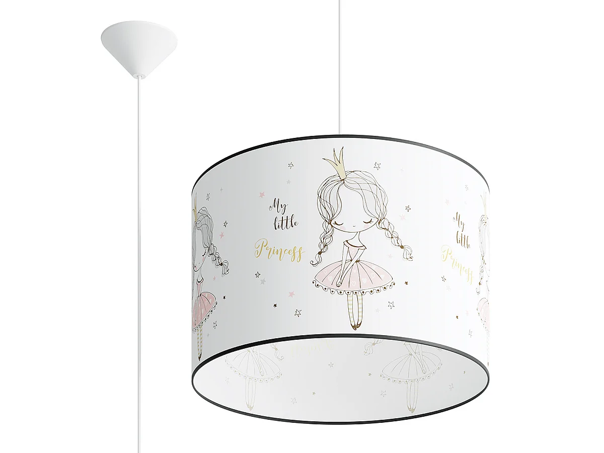 Lampe Suspendues Princess Moderne En Pvc - 1 Sources Lumineuses - L.40 X H.95 Cm - Multicolore