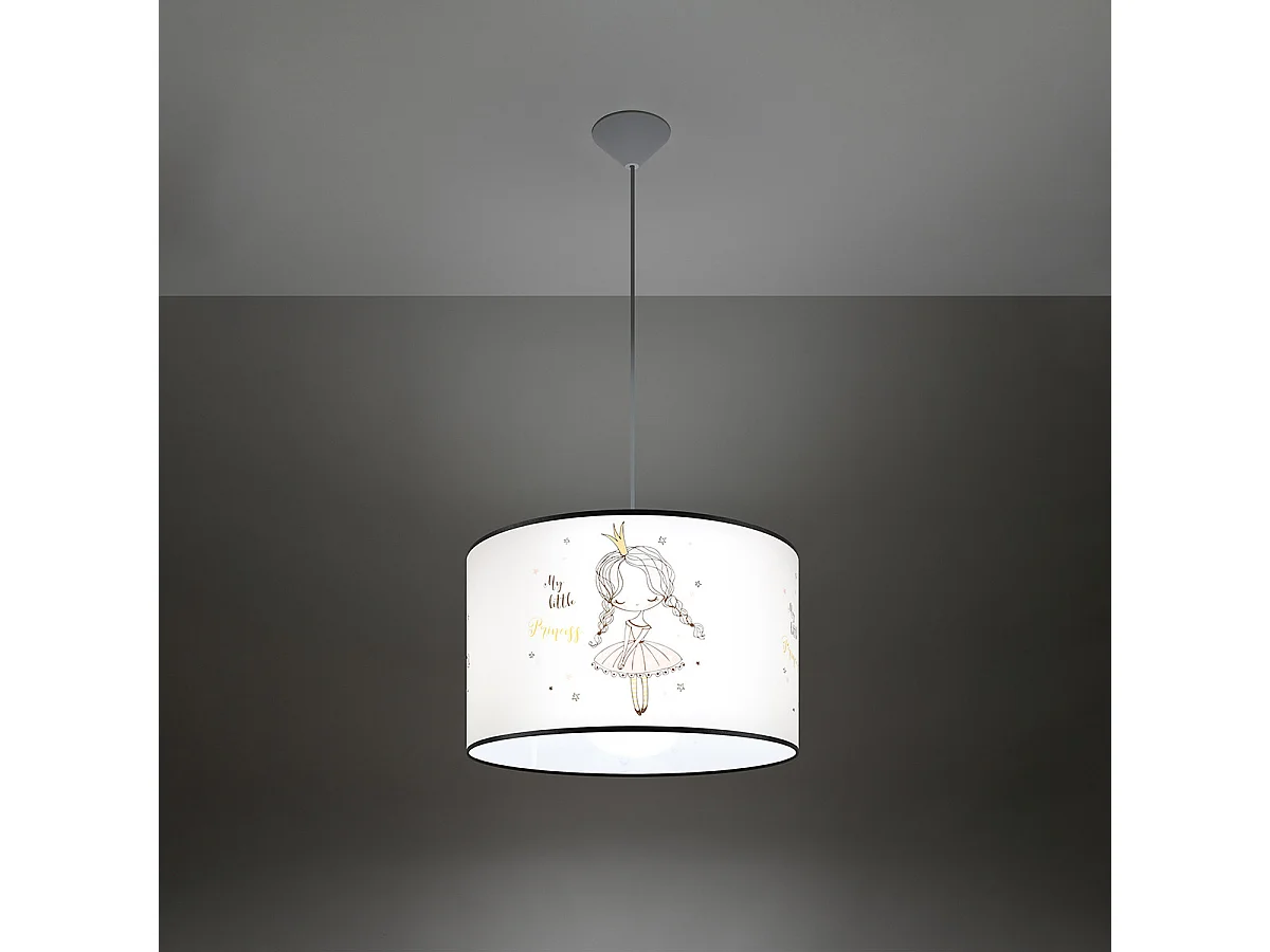 Lampe Suspendues Princess Moderne En Pvc - 1 Sources Lumineuses - L.40 X H.95 Cm - Multicolore