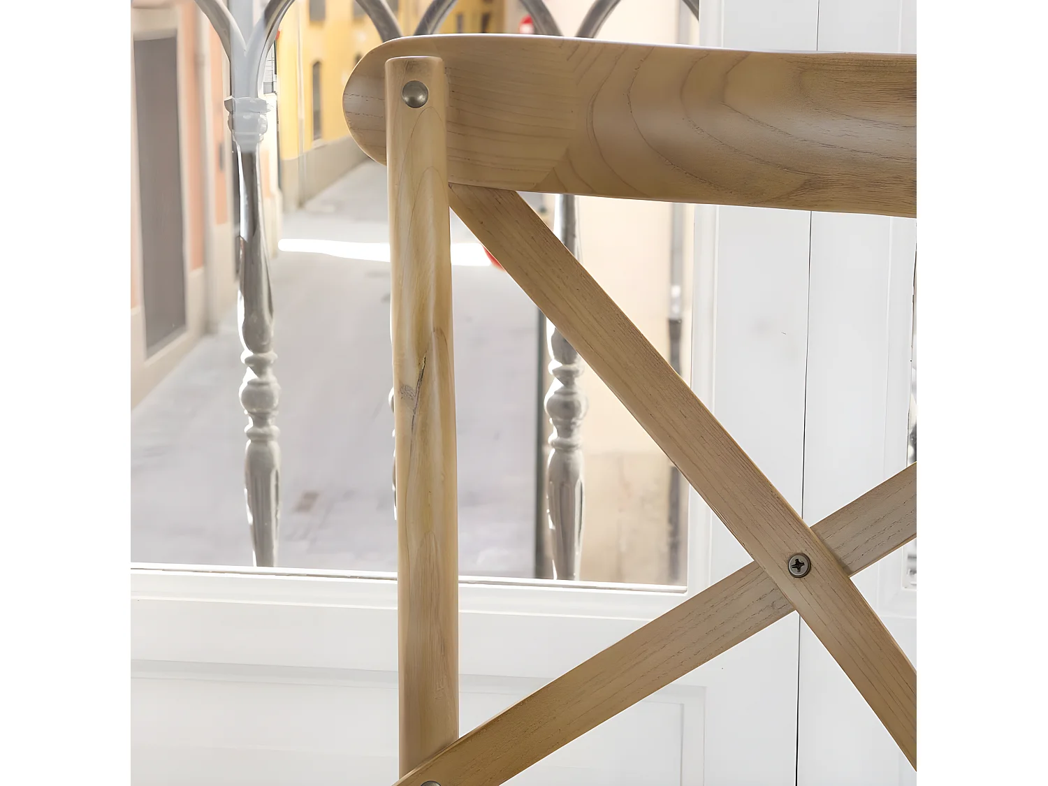 Chaise bois orme naturel 46x87