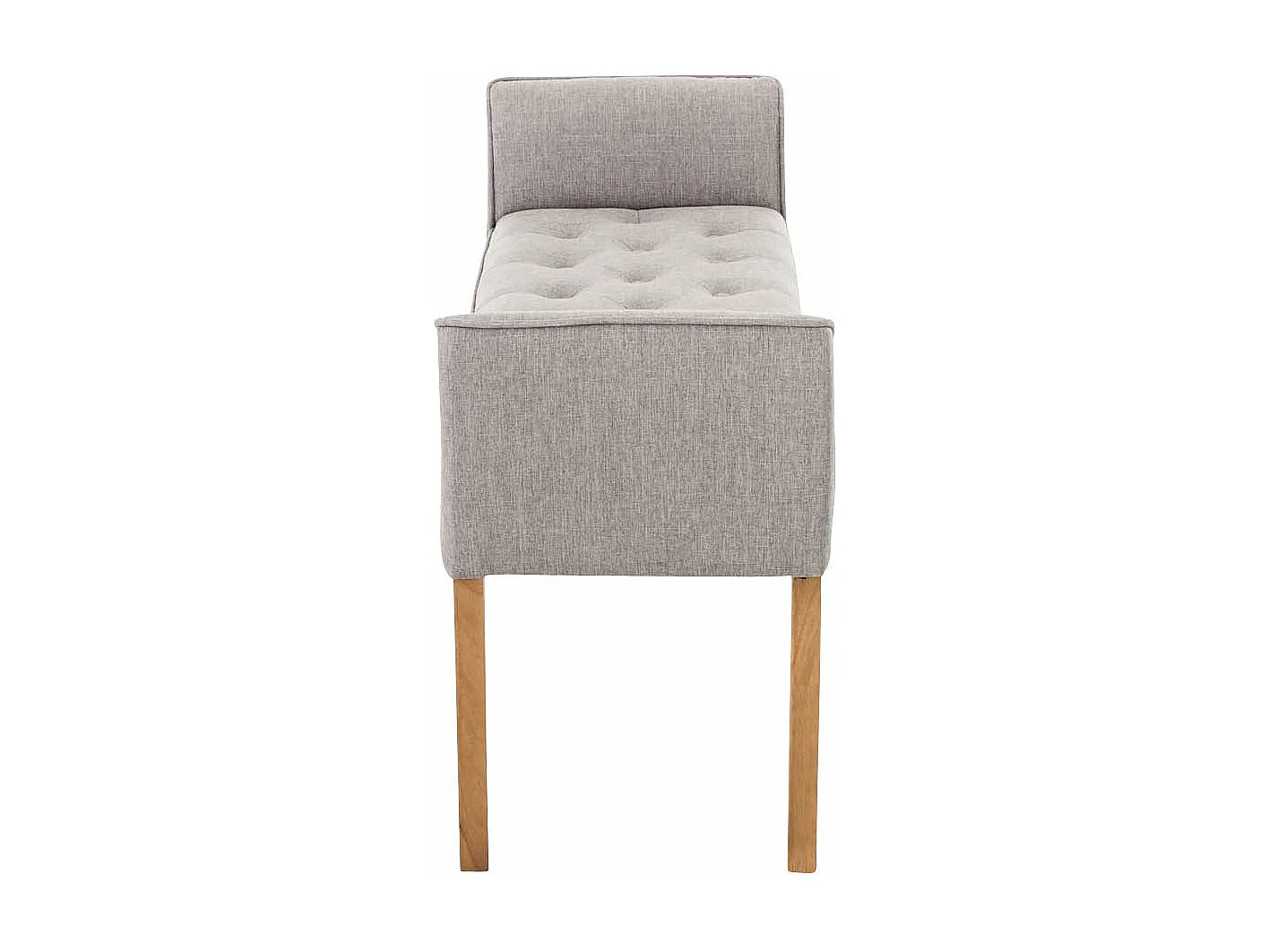 Banc banquette capitonné en bois marron 133 x 43 x 64 cm BAN10003