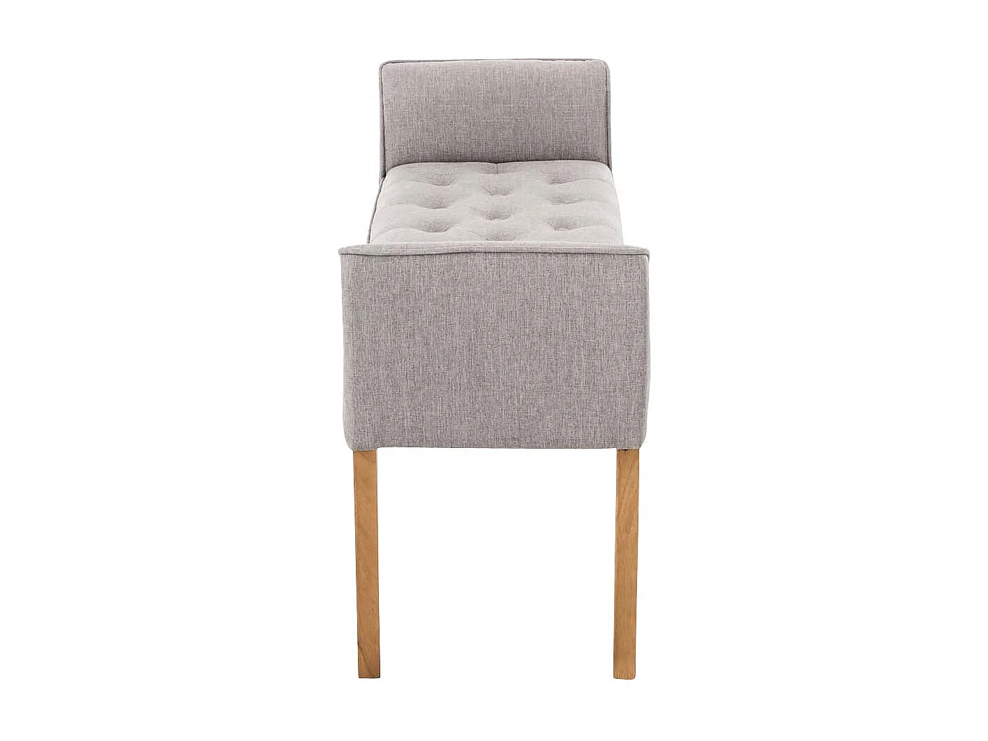 Banc banquette capitonné en bois marron 133 x 43 x 64 cm BAN10003