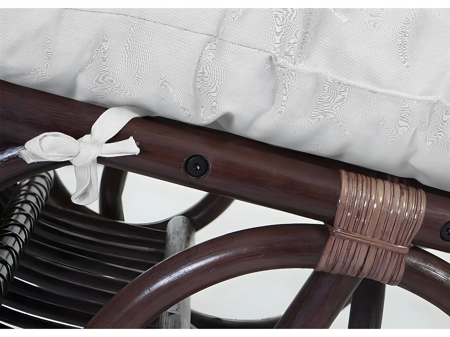 Fauteuil chaise à bascule blanche 58 x 139 x 110 cm 04_0002050