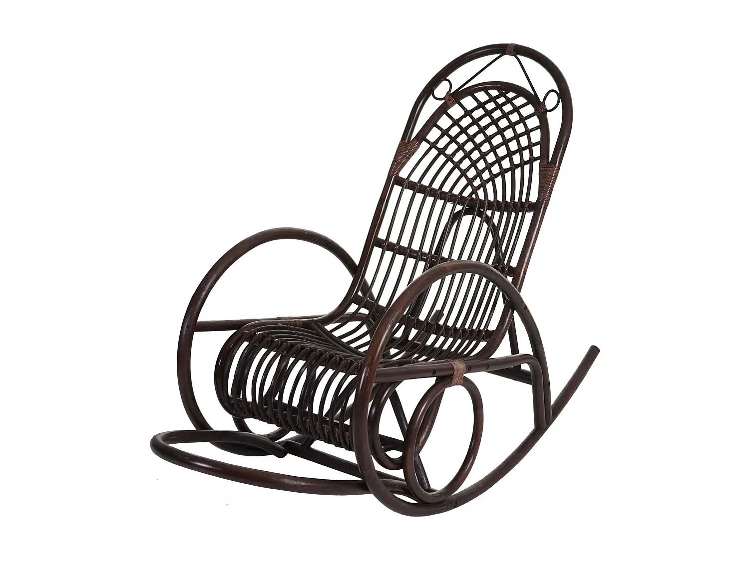 Fauteuil chaise à bascule blanche 58 x 139 x 110 cm 04_0002050