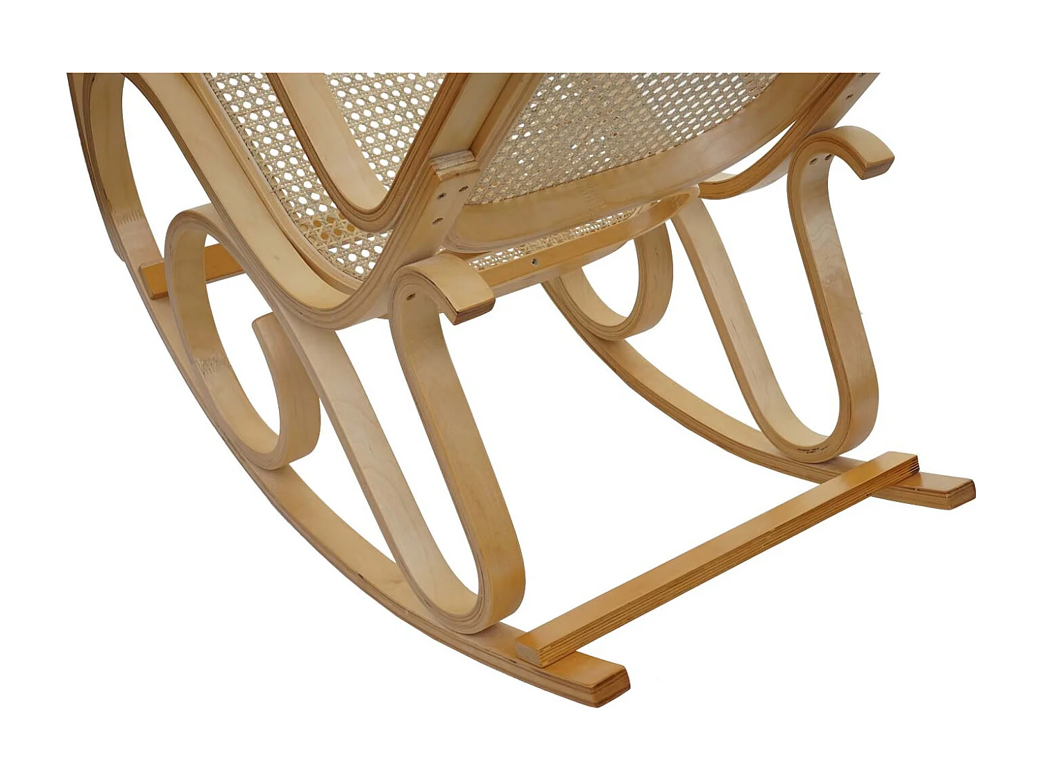 Fauteuil à bascule rocking beige 55 x 96 x 90 cm FAB04022