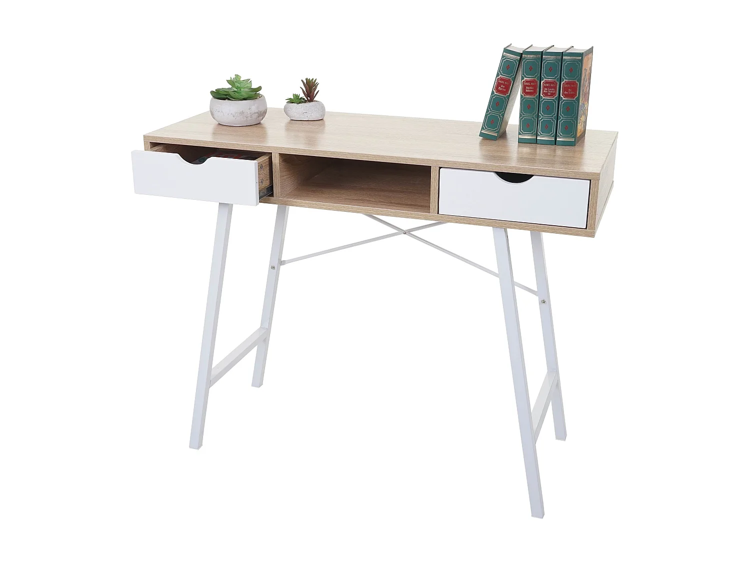 Table d'appoint bureau console marron 25 x 33.5 x 10 cm 04_0005053