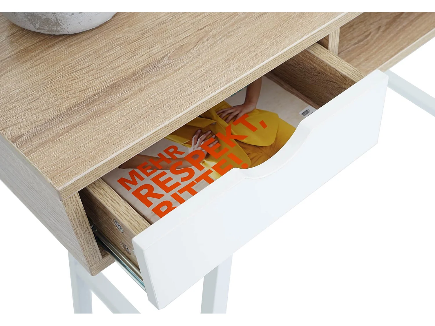 Table d'appoint bureau console marron 25 x 33.5 x 10 cm 04_0005053