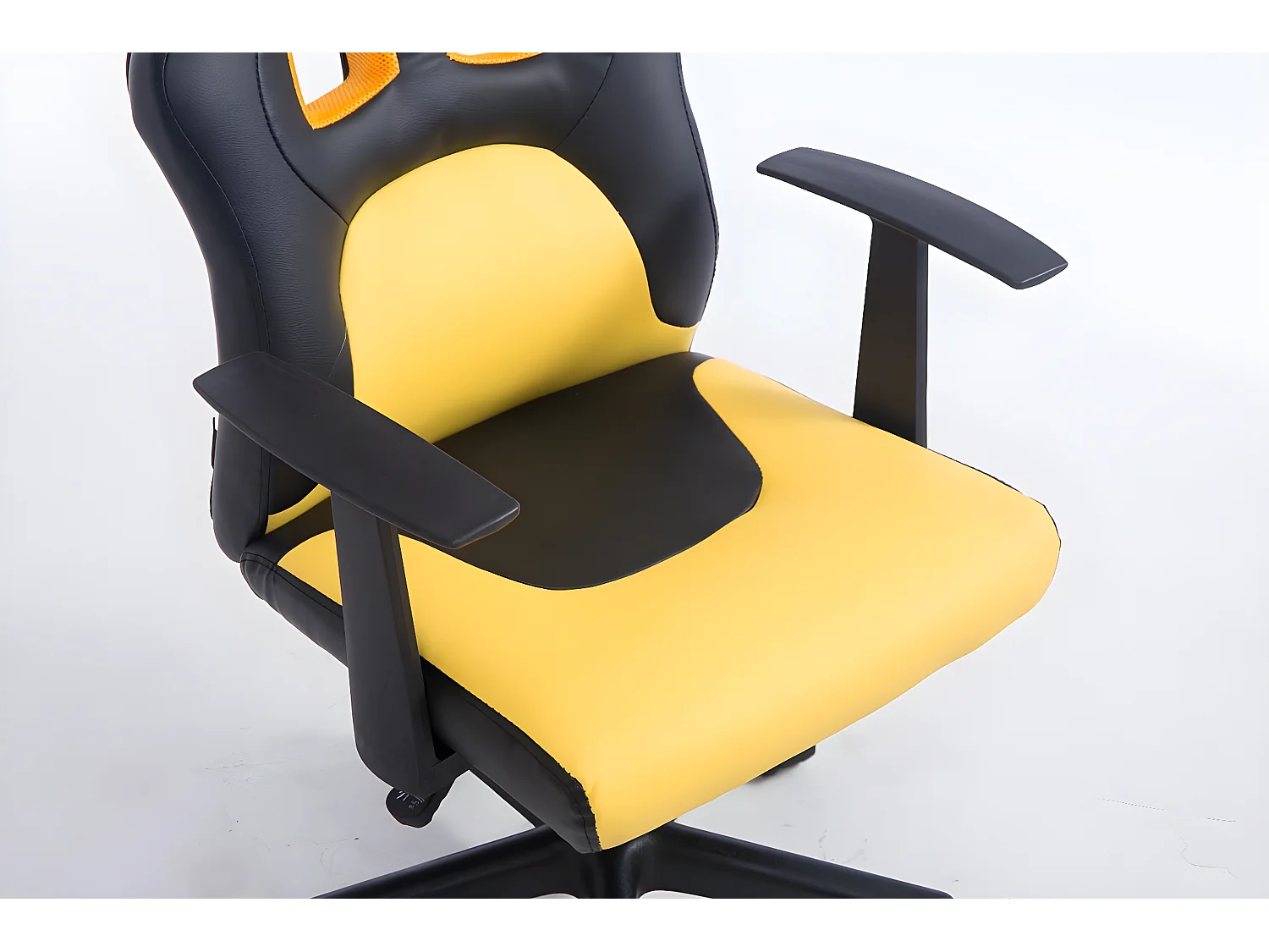 Fauteuil chaise de bureau jaune 56 x 59 x 93 cm BUR10188