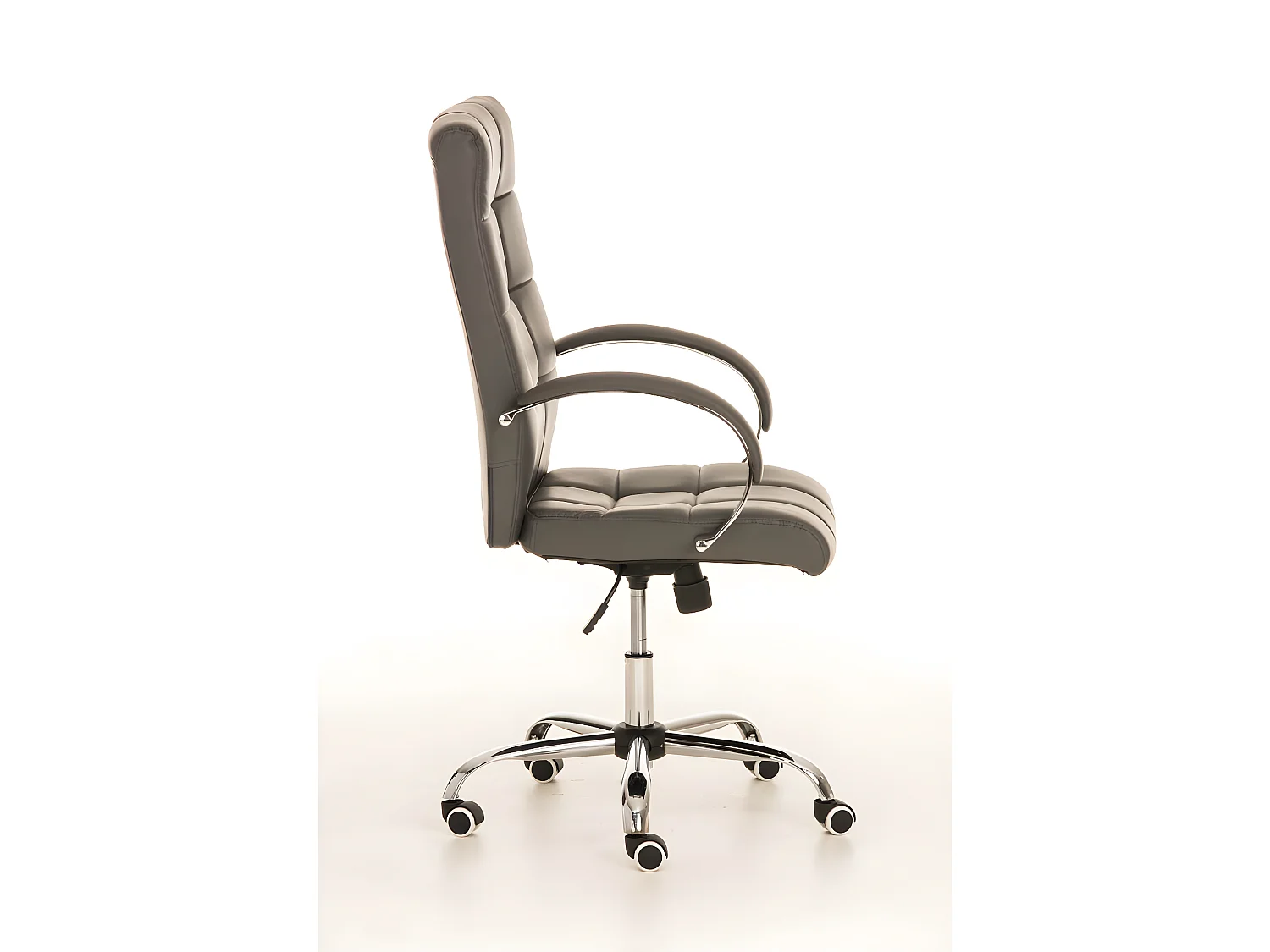 Fauteuil de bureau à cuir grise 51 x 54 x 115 cm BUR10014