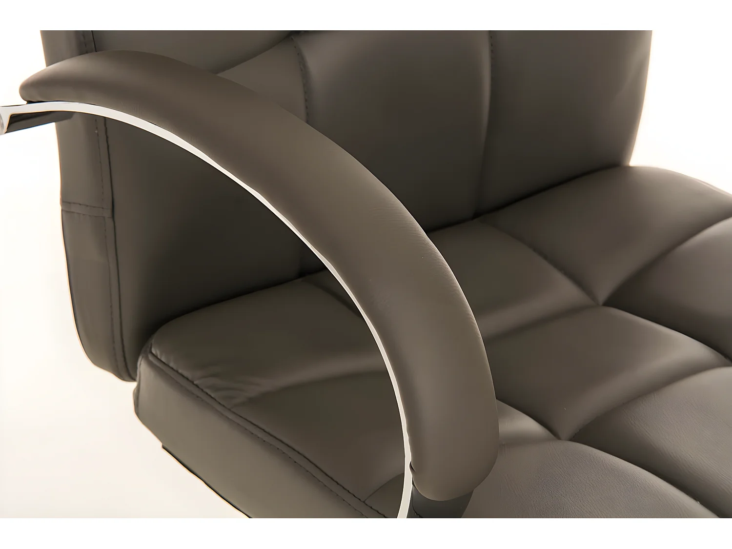 Fauteuil de bureau à cuir grise 51 x 54 x 115 cm BUR10014
