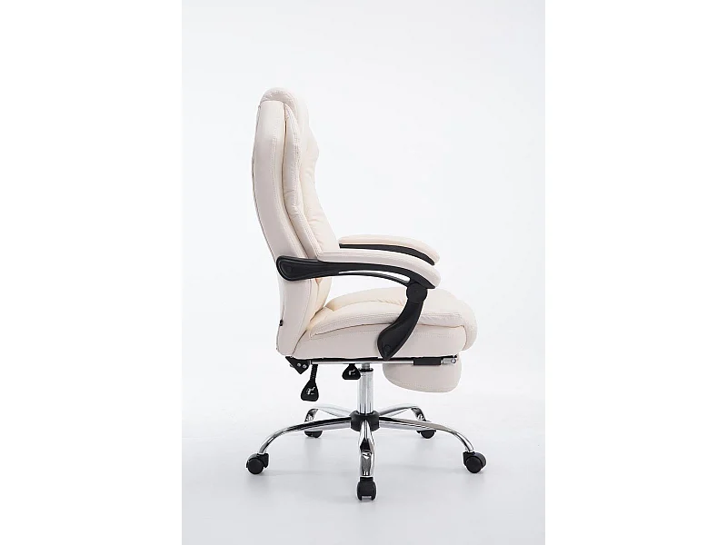 Fauteuil de bureau ergonomique crème 67 x 64 x 124 cm BUR10377