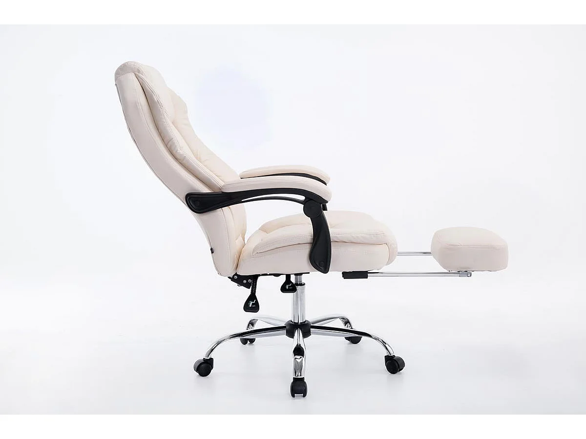 Fauteuil de bureau ergonomique crème 67 x 64 x 124 cm BUR10377
