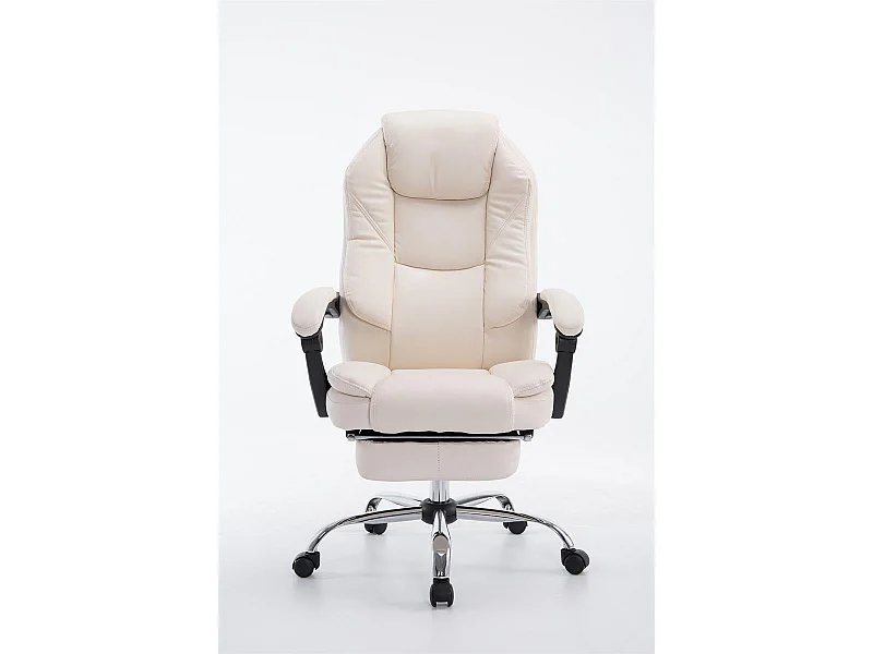 Fauteuil de bureau ergonomique crème 67 x 64 x 124 cm BUR10377