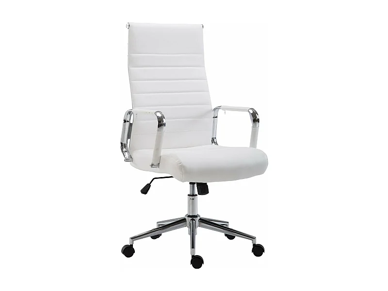 Fauteuil de bureau en blanche 58 x 66 x 115 cm BUR10240