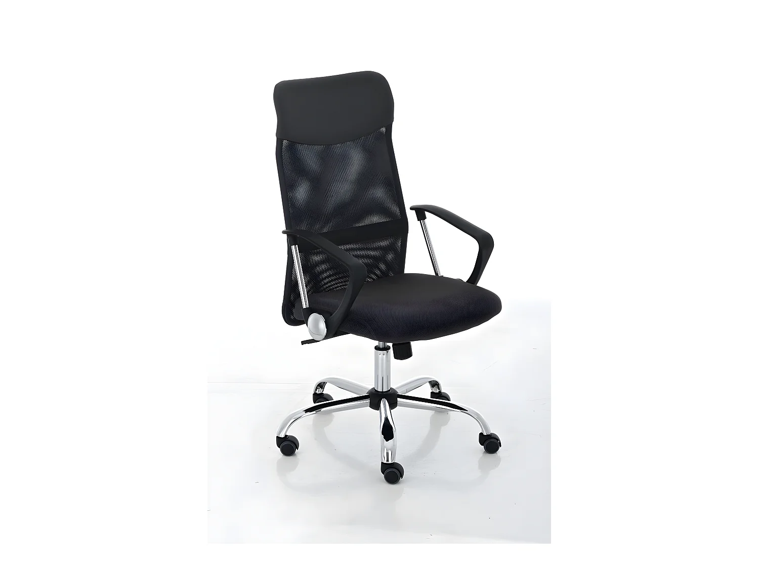 Fauteuil chaise de bureau noire 50 x 50 x 118 cm BUR10021