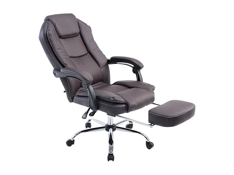 Fauteuil de bureau ergonomique marron 67 x 64 x 124 cm BUR10379