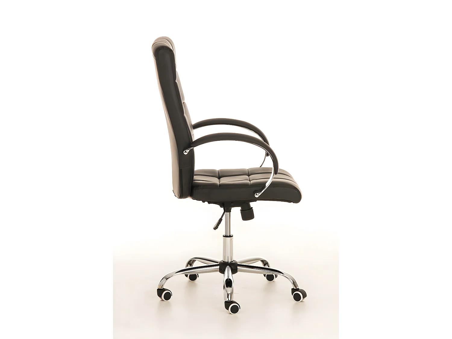 Fauteuil de bureau à cuir noire 51 x 54 x 115 cm BUR10009