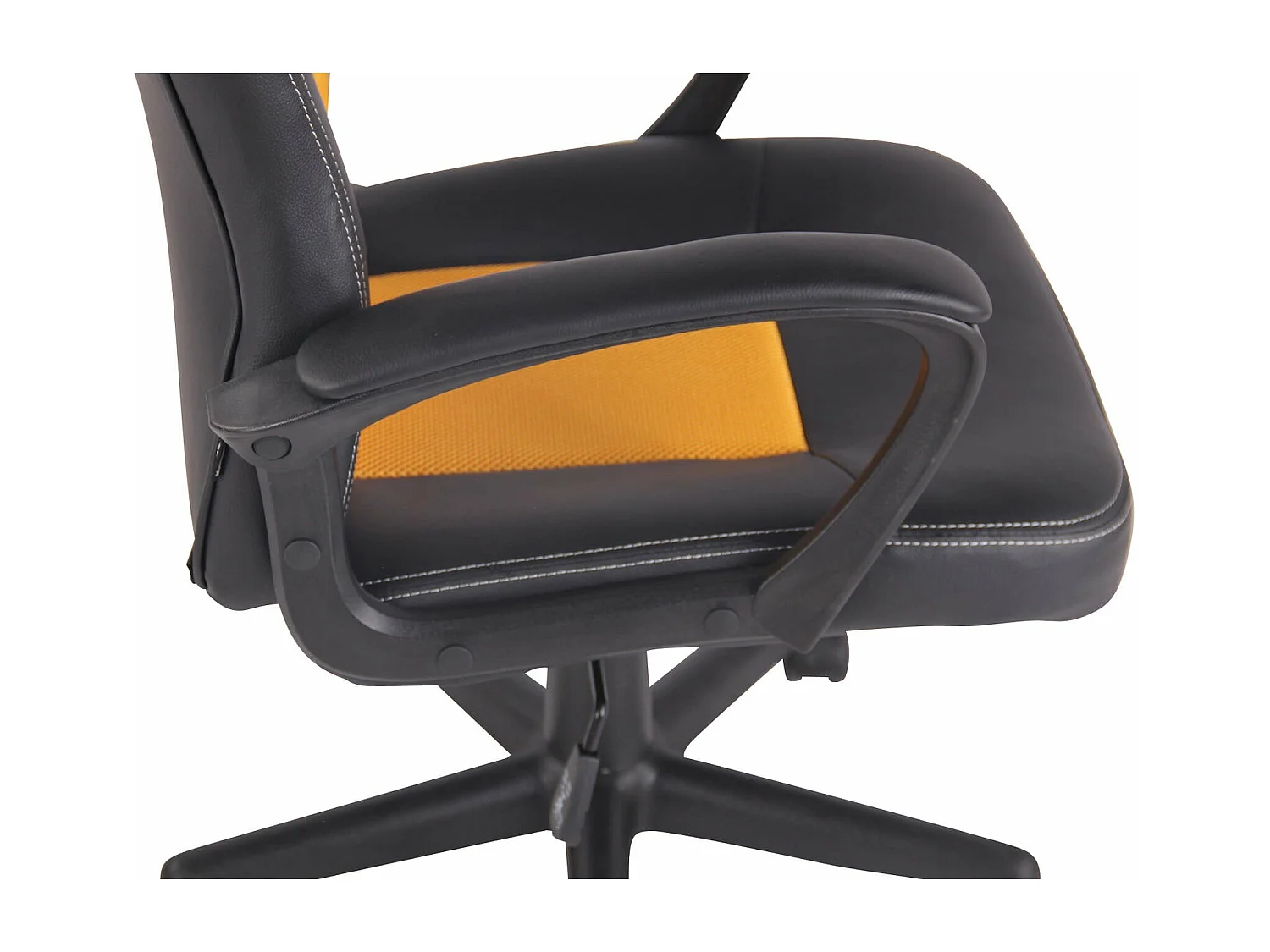 Fauteuil de bureau design jaune 61 x 59 x 116 cm BUR10486