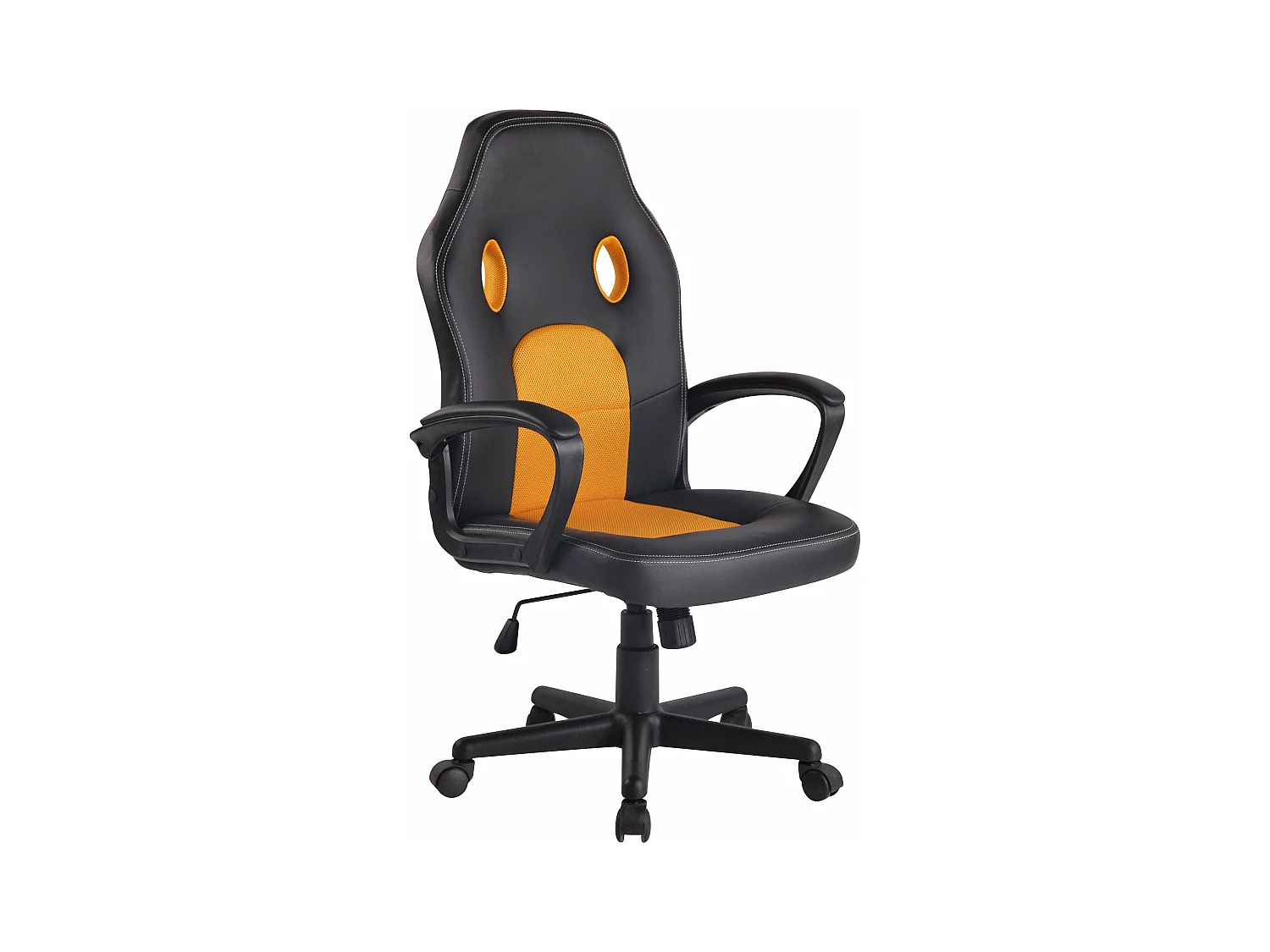 Fauteuil de bureau design jaune 61 x 59 x 116 cm BUR10486