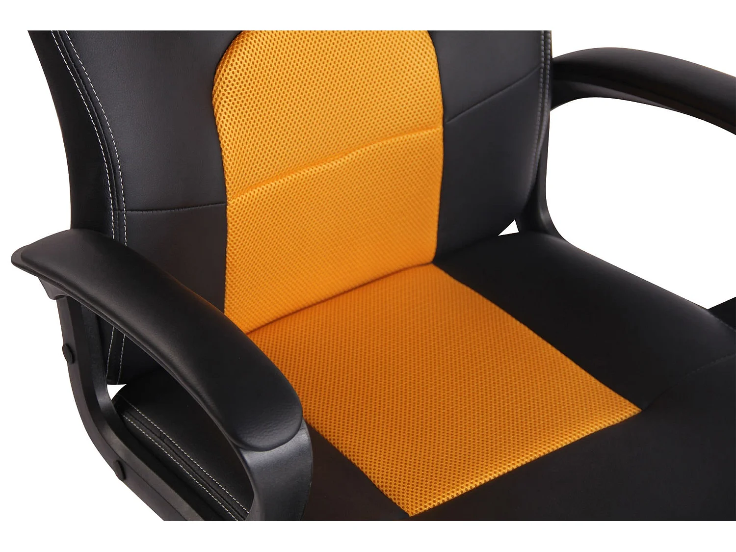 Fauteuil de bureau design jaune 61 x 59 x 116 cm BUR10486