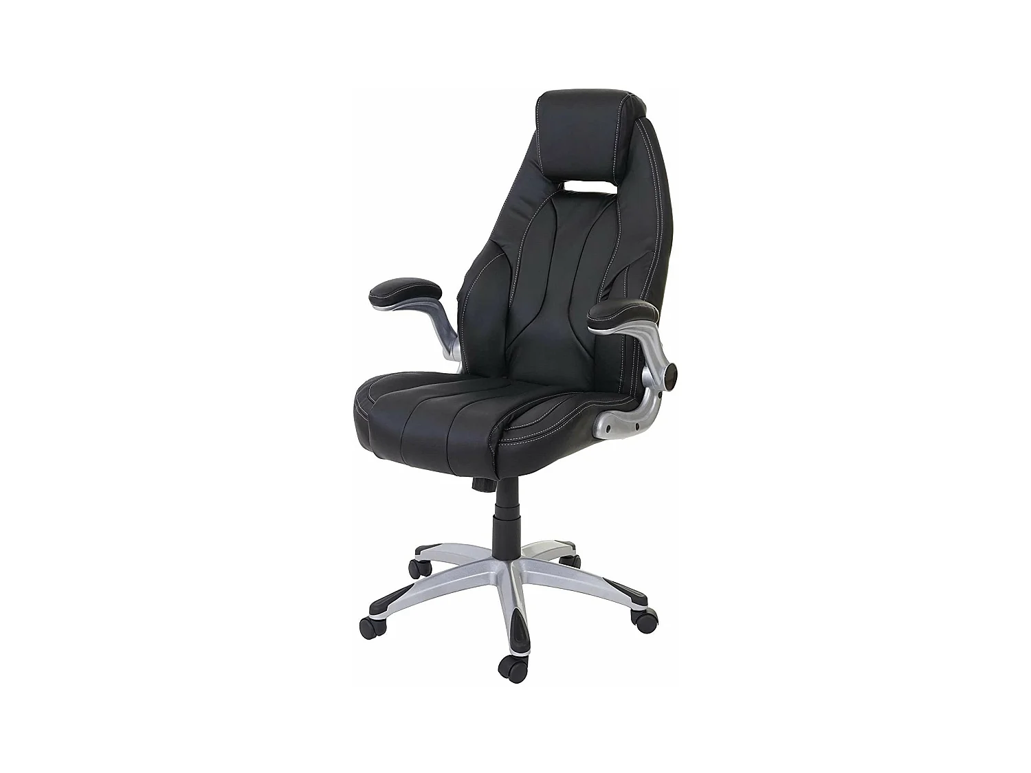 Fauteuil de bureau sur noire 68 x 80 x 128 cm BUR04080