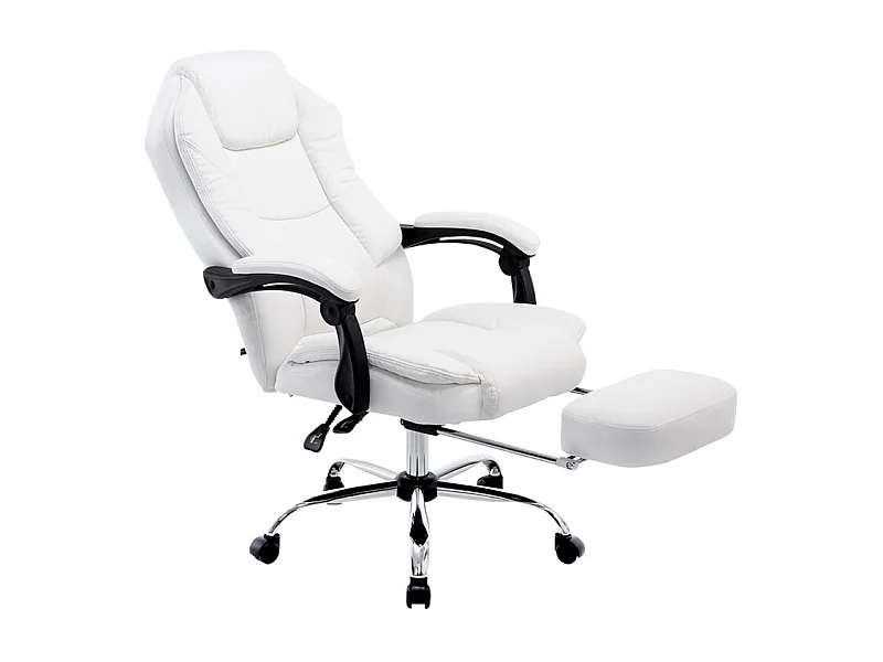 Fauteuil de bureau ergonomique blanche 67 x 64 x 124 cm BUR10378
