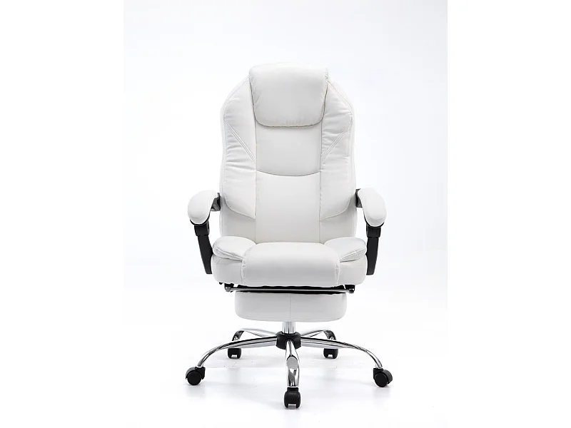 Fauteuil de bureau ergonomique blanche 67 x 64 x 124 cm BUR10378