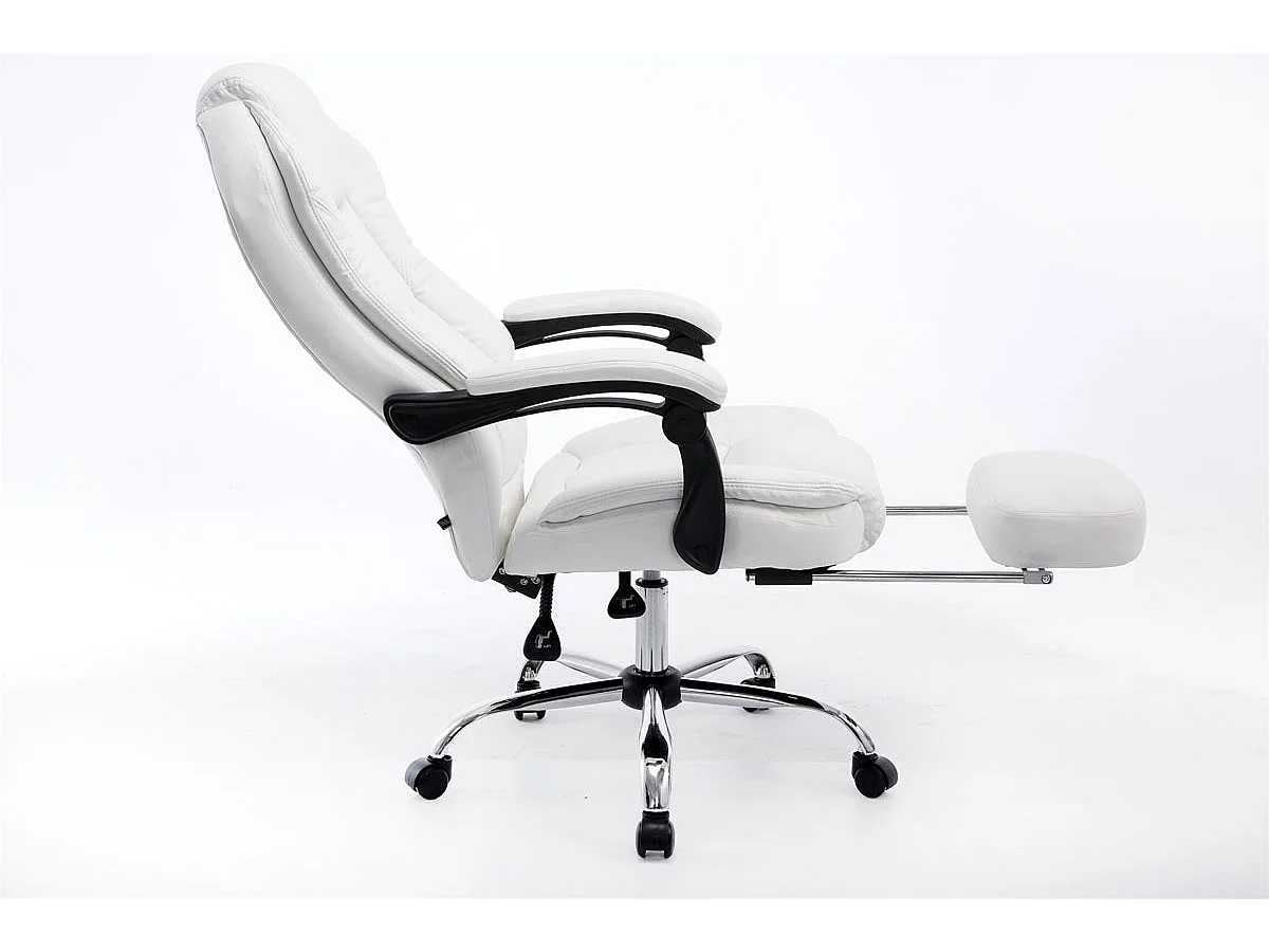 Fauteuil de bureau ergonomique blanche 67 x 64 x 124 cm BUR10378