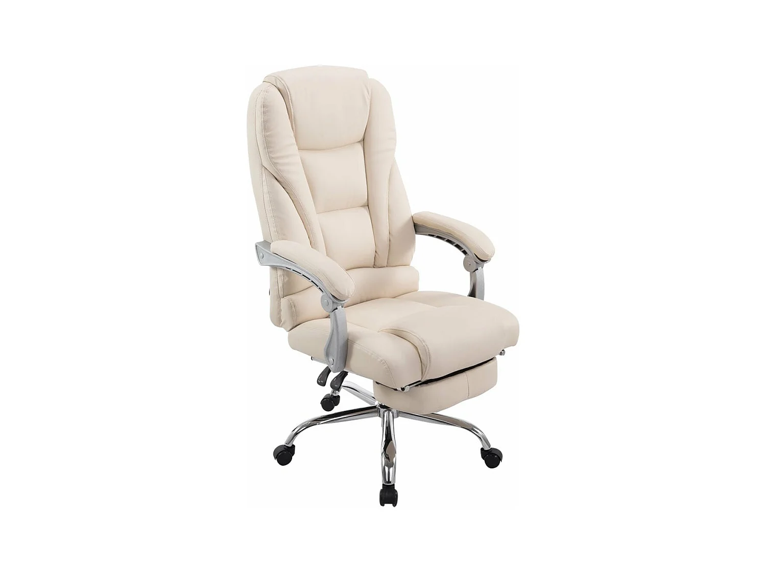 Fauteuil de bureau ergonomique crème 68 x 64 x 127 cm BUR10169