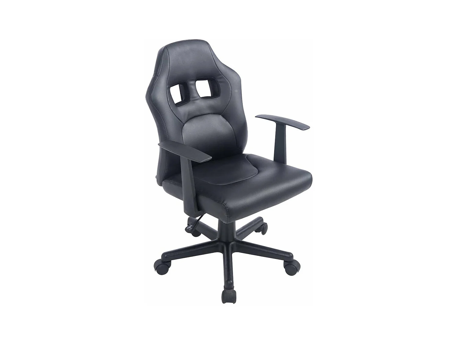 Fauteuil chaise de bureau noire 56 x 59 x 93 cm BUR10183
