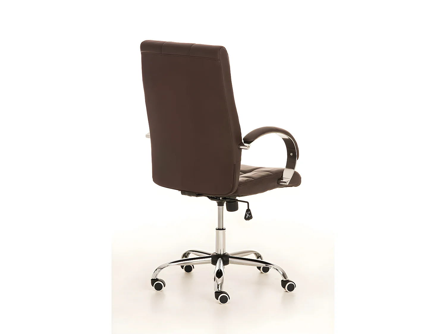Fauteuil de bureau à cuir marron 51 x 54 x 115 cm BUR10011