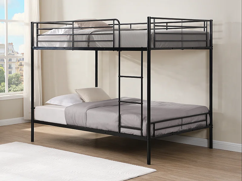 Litera - 2 x 120 x 190 cm - Negro - DUOTIS II