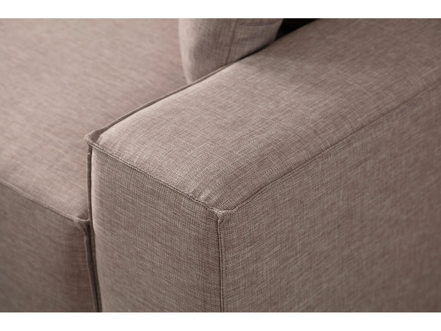 Moderne uitklapbare hoekbank met opbergruimte Morea 260 cm-Kleur Bruin-linkerhoek