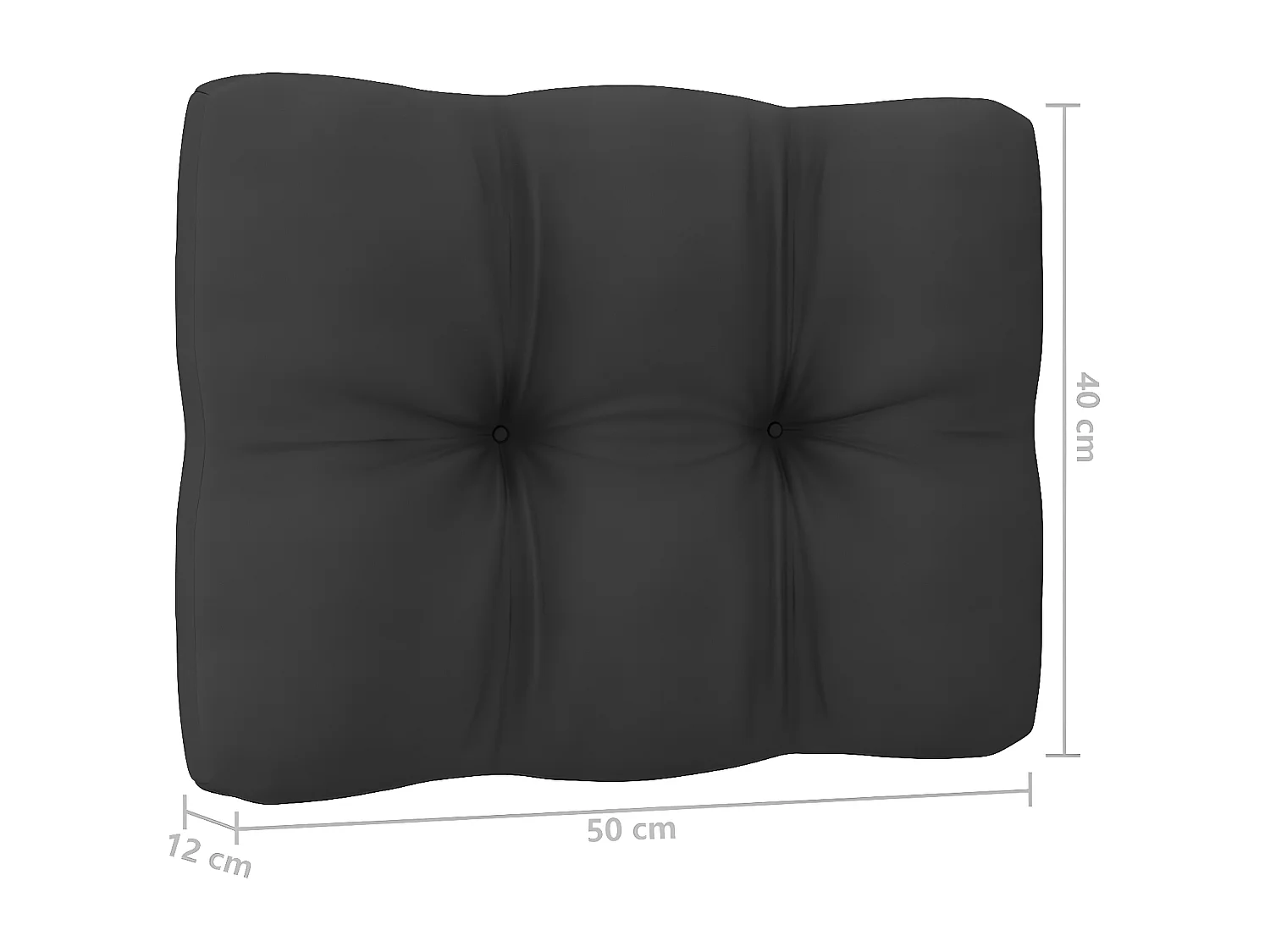 Salon de jardin 13 pcs avec coussins anthracite Bois de pin 8