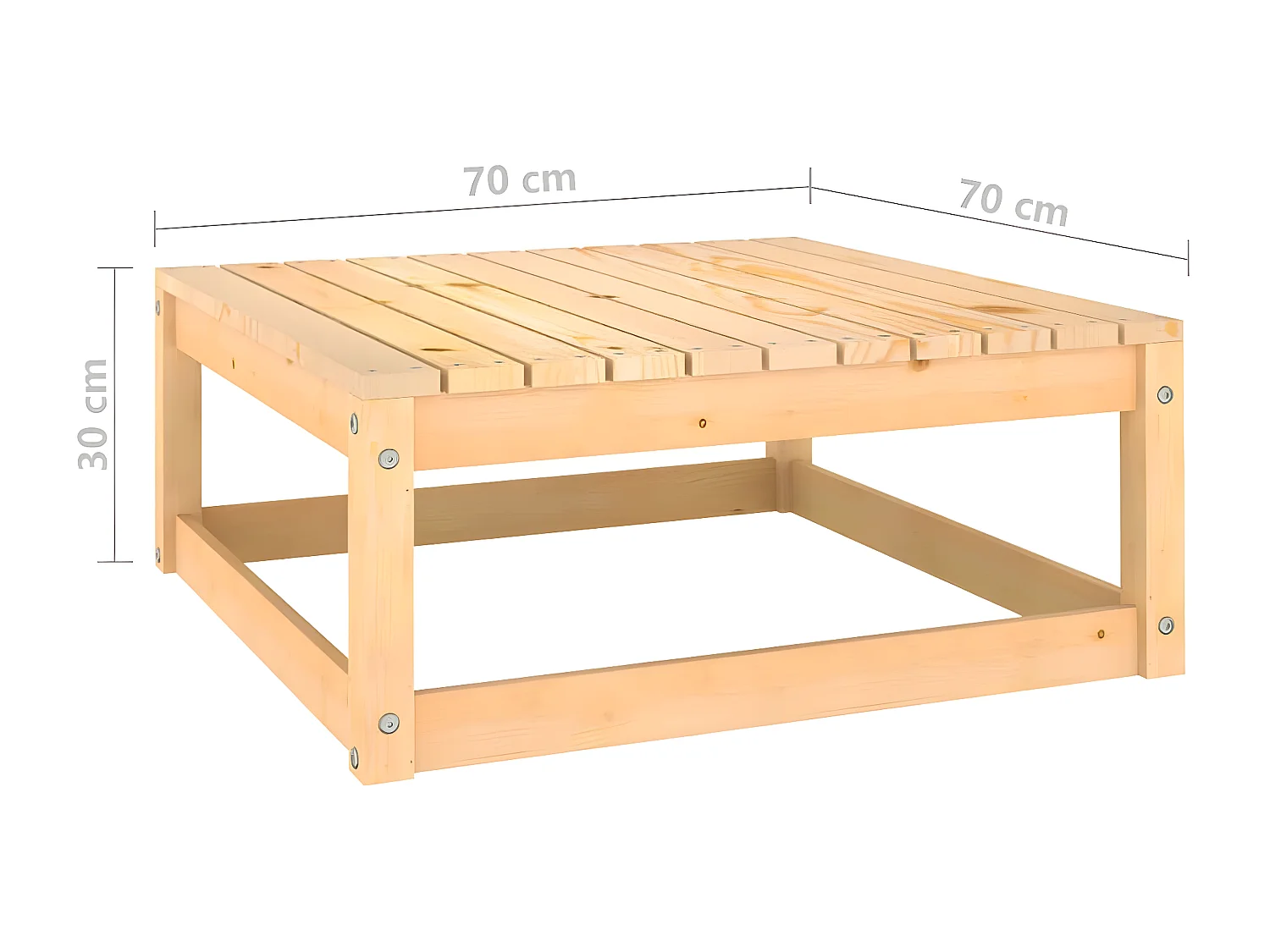 Salon de jardin 12 pcs avec coussins Bois de pin massif 6