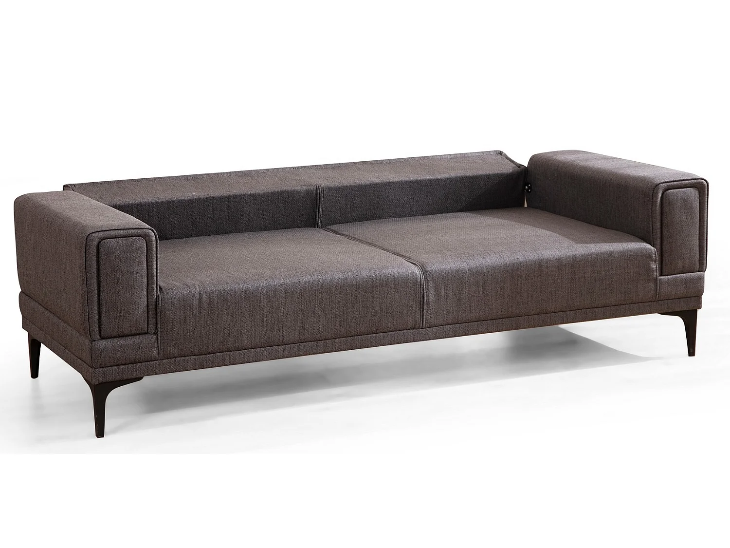 Canapé 3 places convertible Vertice Tissu toile Gris foncé