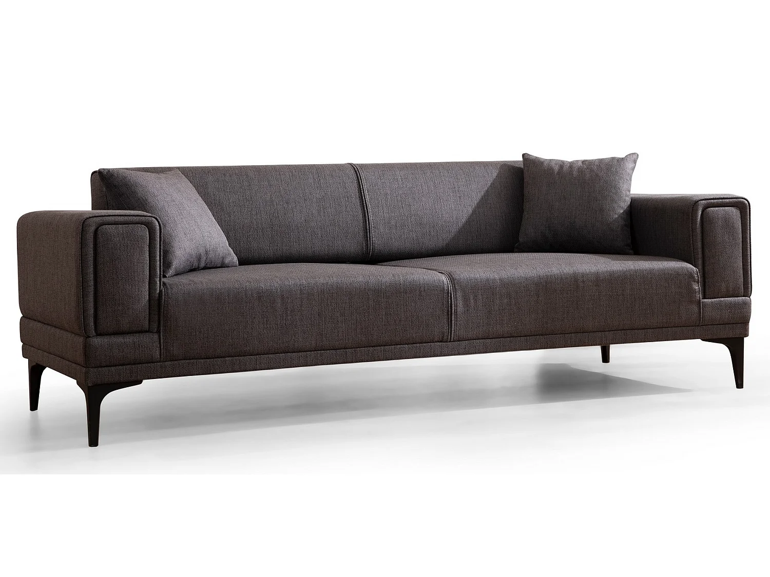 3-zits slaapbank in Toviga stof 230 cm-Kleur Licht beige