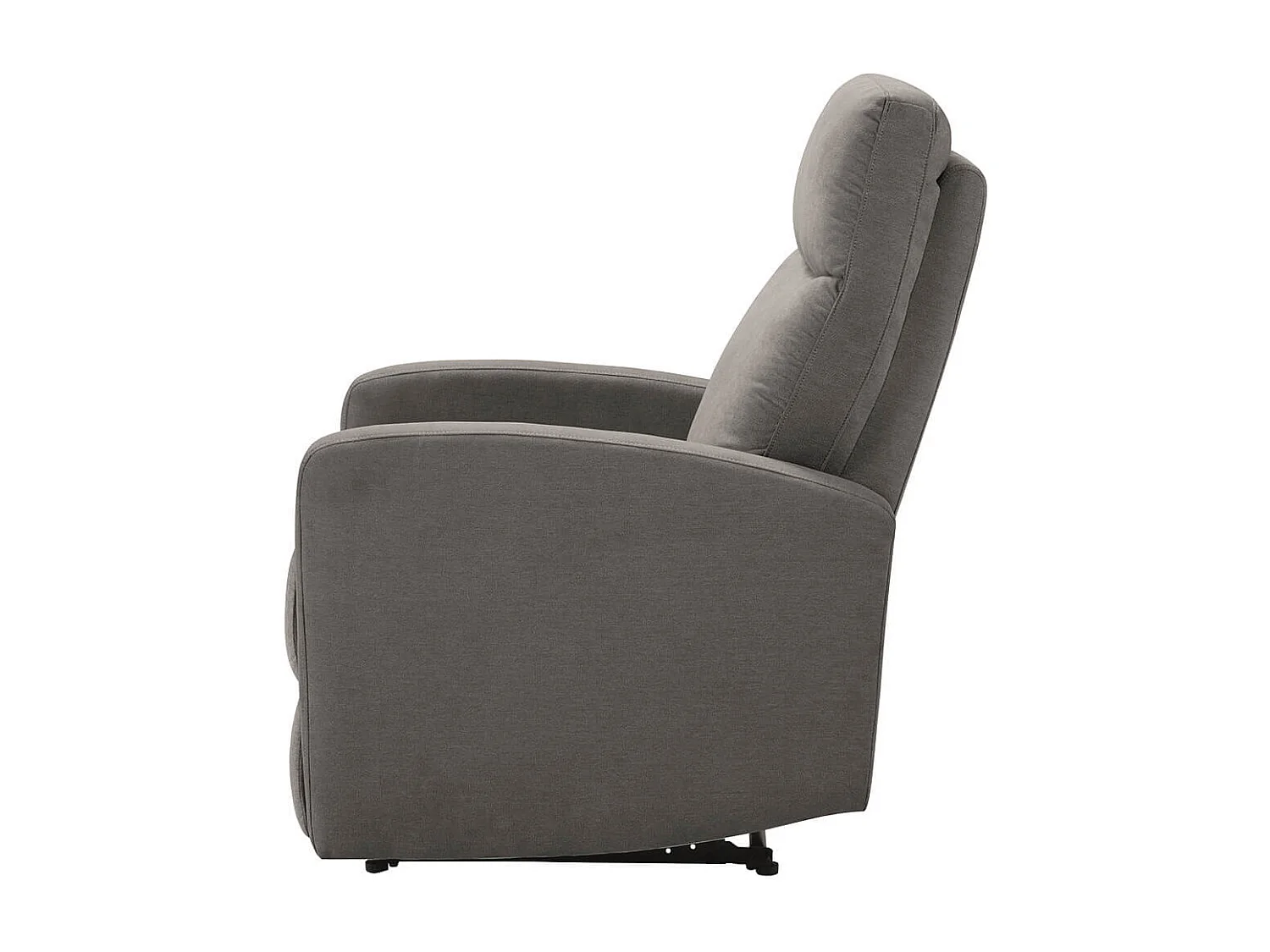 LERIDA - Fauteuil Relax Manuel Tissu Gris Foncé