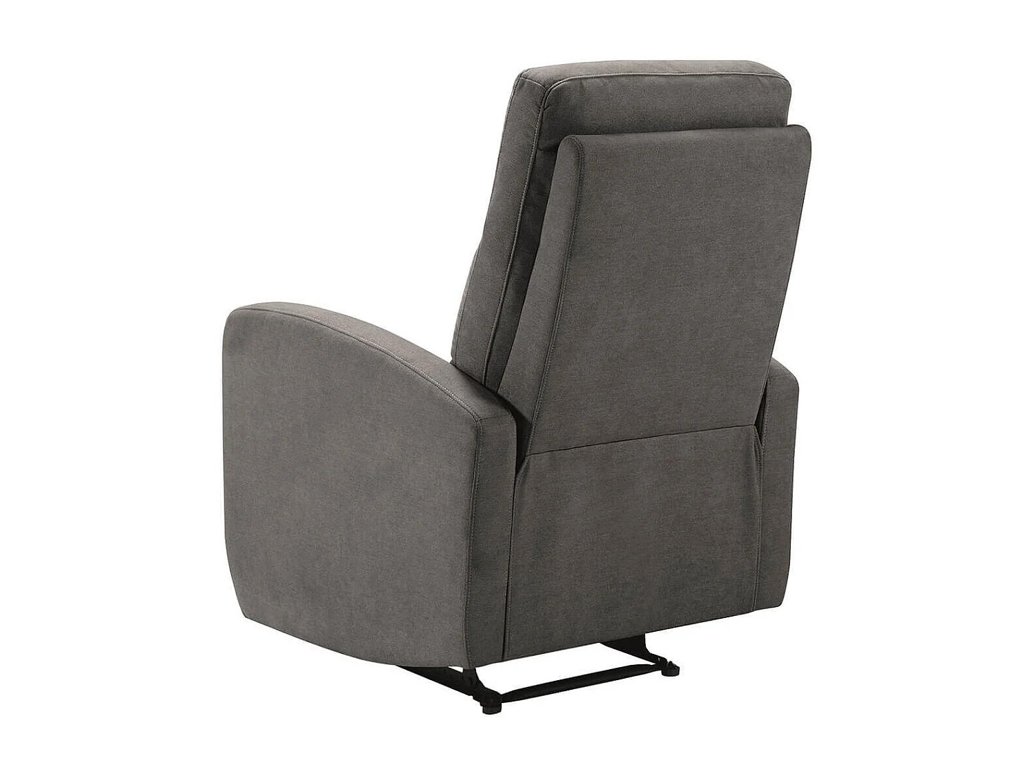 LERIDA - Fauteuil Relax Manuel Tissu Gris Foncé