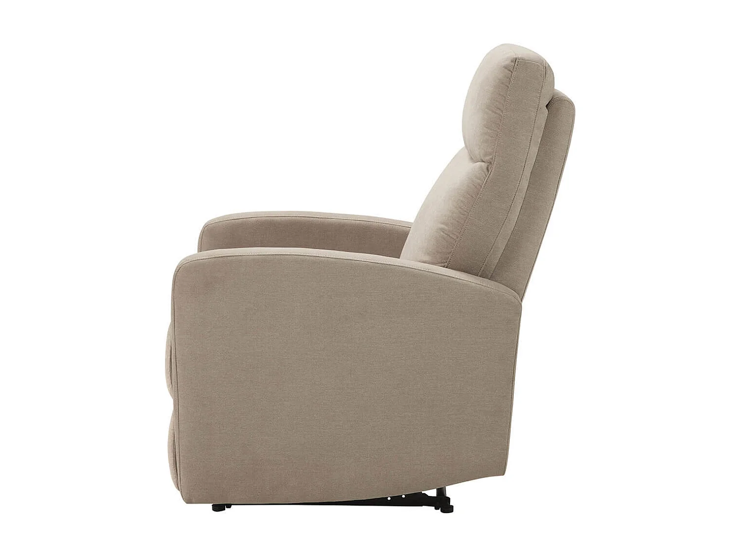 LERIDA - Fauteuil Relax Manuel Tissu Beige