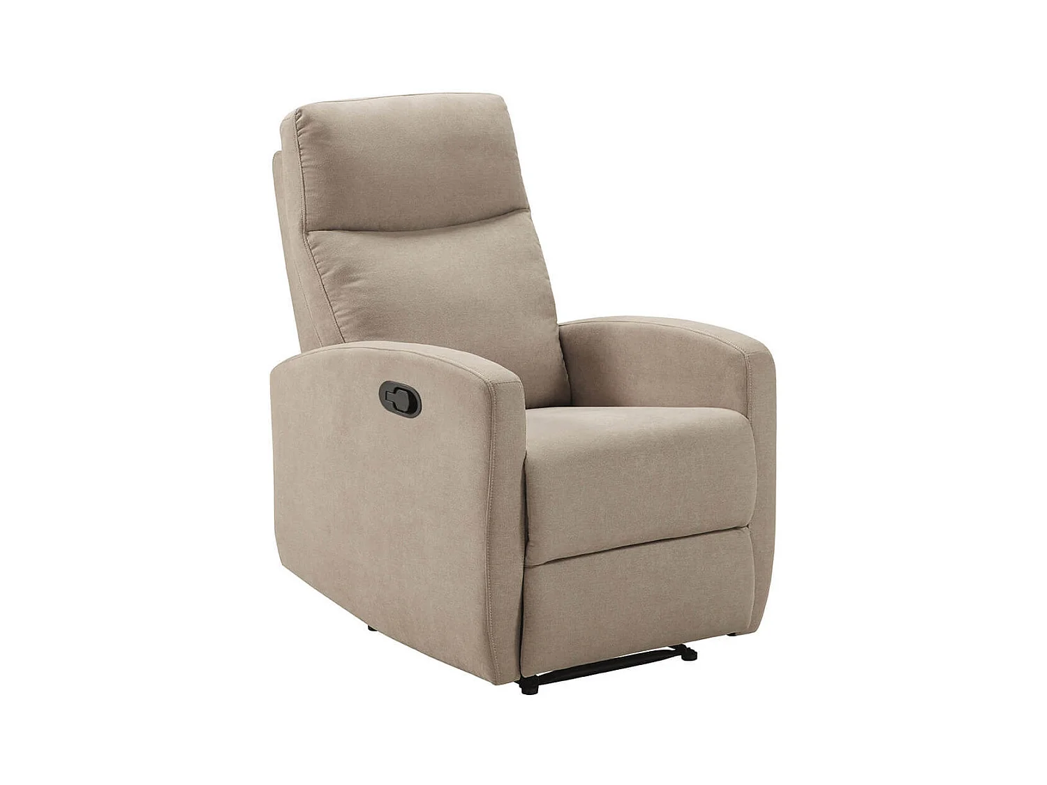 LERIDA - Fauteuil Relax Manuel Tissu Beige