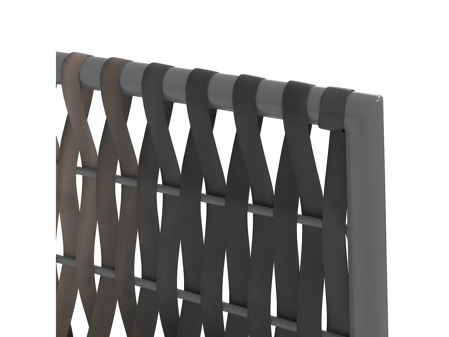 Chaises de jardin et coussins lot de 4 marron 54x61x83 rotin