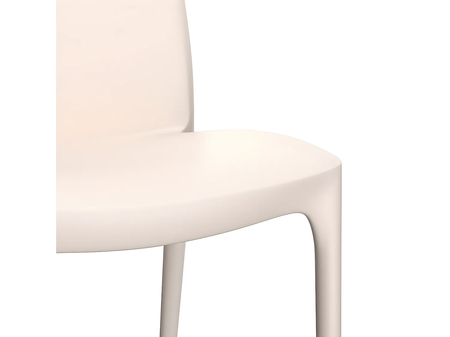 Chaises de jardin lot de 2 crème 50x46x80 polypropylène