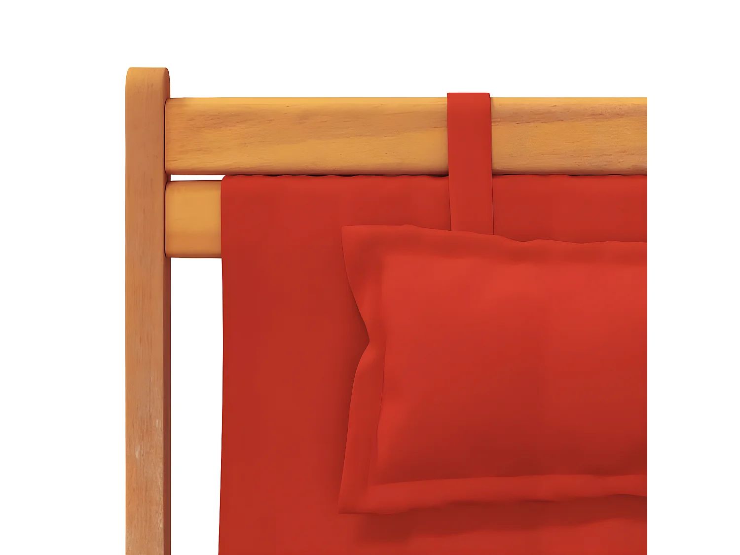 Chaises de plage pliables lot de 2 rouge tissu