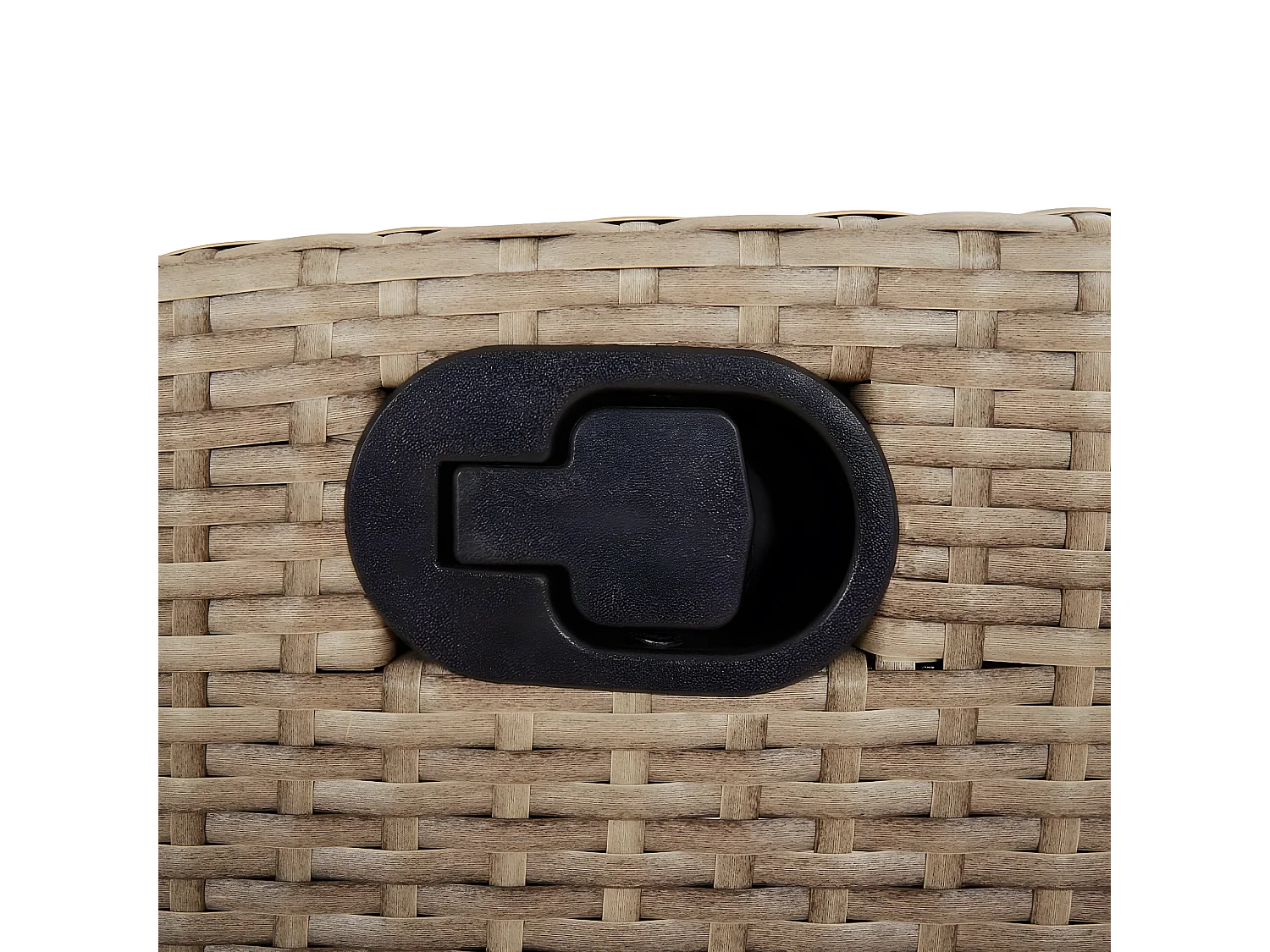 Chaises inclinables de jardin lot de 2 et coussins beige rotin