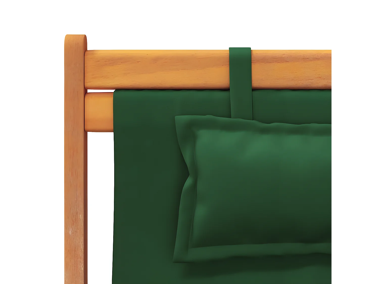 Strandstoelen 2 st inklapbaar stof groen