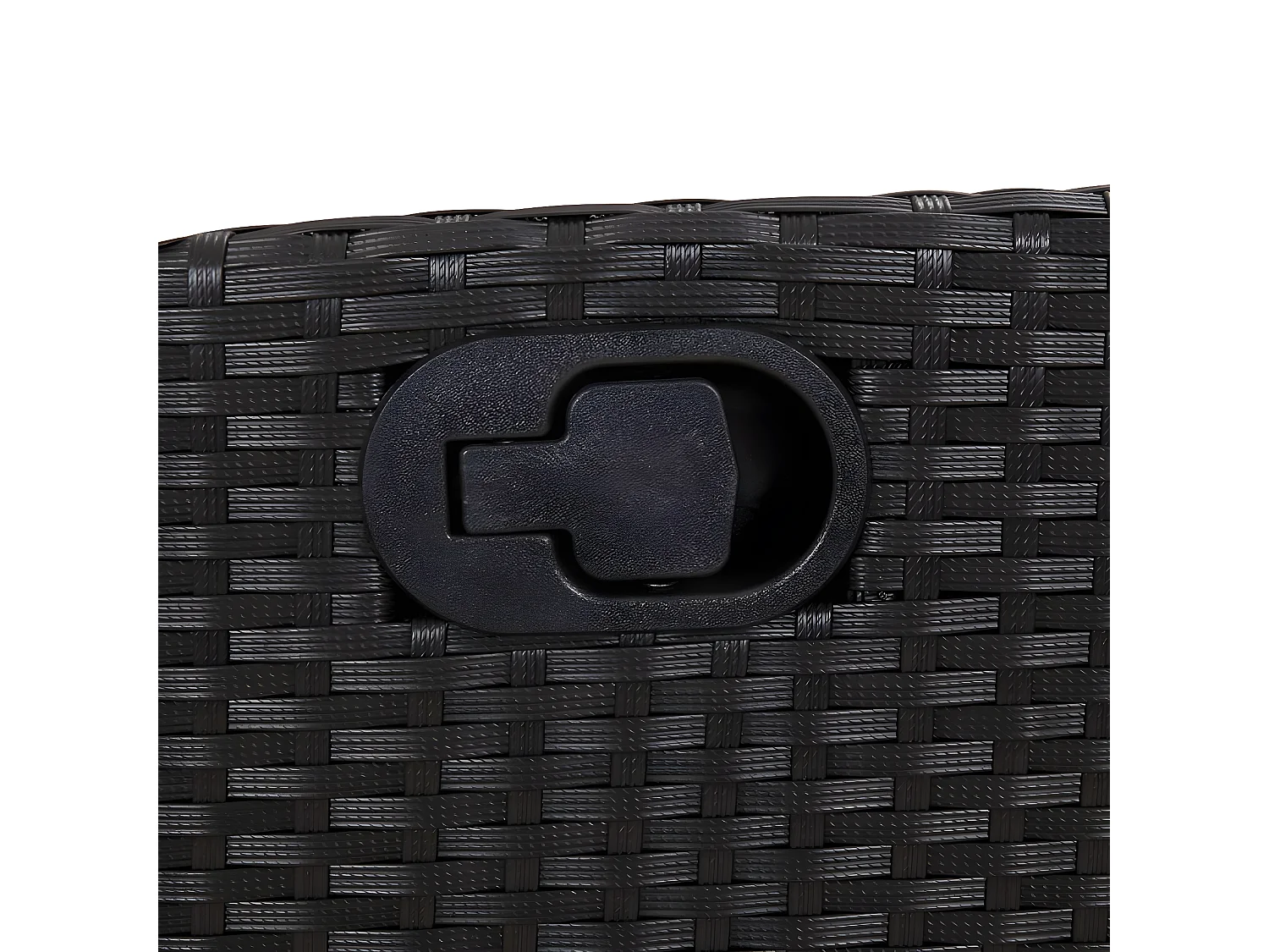 Chaises inclinables de jardin lot de 2 repose-pied noir rotin